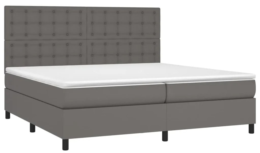 ΚΡΕΒΑΤΙ BOXSPRING ΜΕ ΣΤΡΩΜΑ ΓΚΡΙ 200X200 ΕΚ. ΣΥΝΘΕΤΙΚΟ ΔΕΡΜΑ 3142867