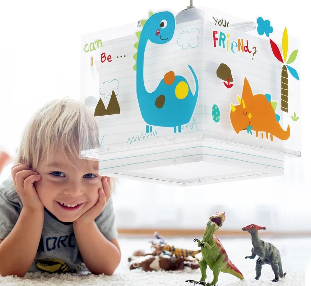 Dinos κρεμαστό παιδικό φωτιστικό οροφής Ango 73452