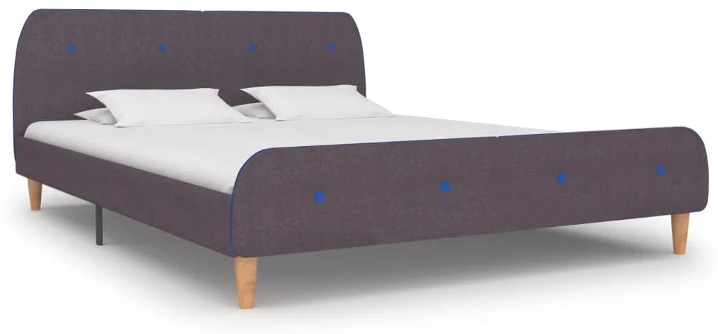 vidaXL Πλαίσιο Κρεβατιού Χρώμα Taupe 160 x 200 εκ. Υφασμάτινο
