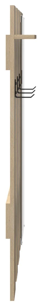 vidaXL Τοίχου Κρεμάστρα Επιτοίχιο Sonoma Oak 100 x 10 x 100 εκ