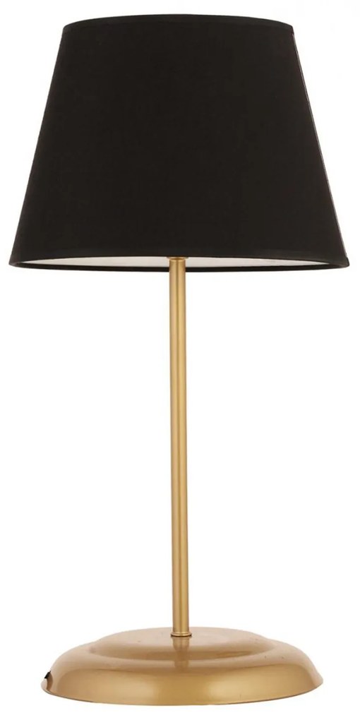 Φωτιστικό C7569.02 Επιτραπέζιο Μεταλλικό Χρυσό με Μαύρο Καπέλο 25x50Υ εκ. 25x25x50 εκ.