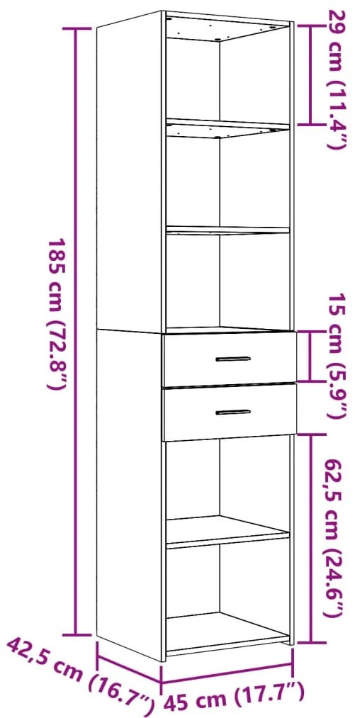 ΝΤΟΥΛΑΠΙ SONOMA ΔΡΥΣ 45X42,5X185 ΕΚ. ΑΠΟ ΕΠΕΞΕΡΓΑΣΜΕΝΟ ΞΥΛΟ 3281450