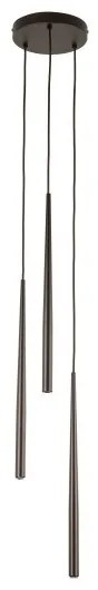 Κρεμαστό Φωτιστικό Οροφής 3xG9 Φ20cm Piano TK Lighting-10109-Καφέ 10109