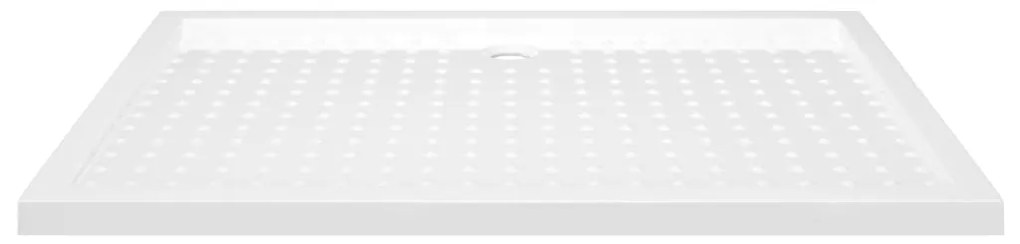 vidaXL Βάση Ντουζιέρας με Σχέδιο Τάπας Λευκή 80 x 120 x 4  εκ. από ABS