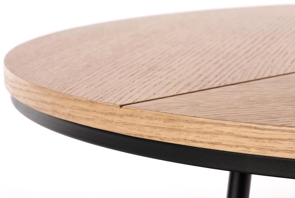 KARIDA c. table natural oak / black DIOMMI V-CH-KARIDA-LAW