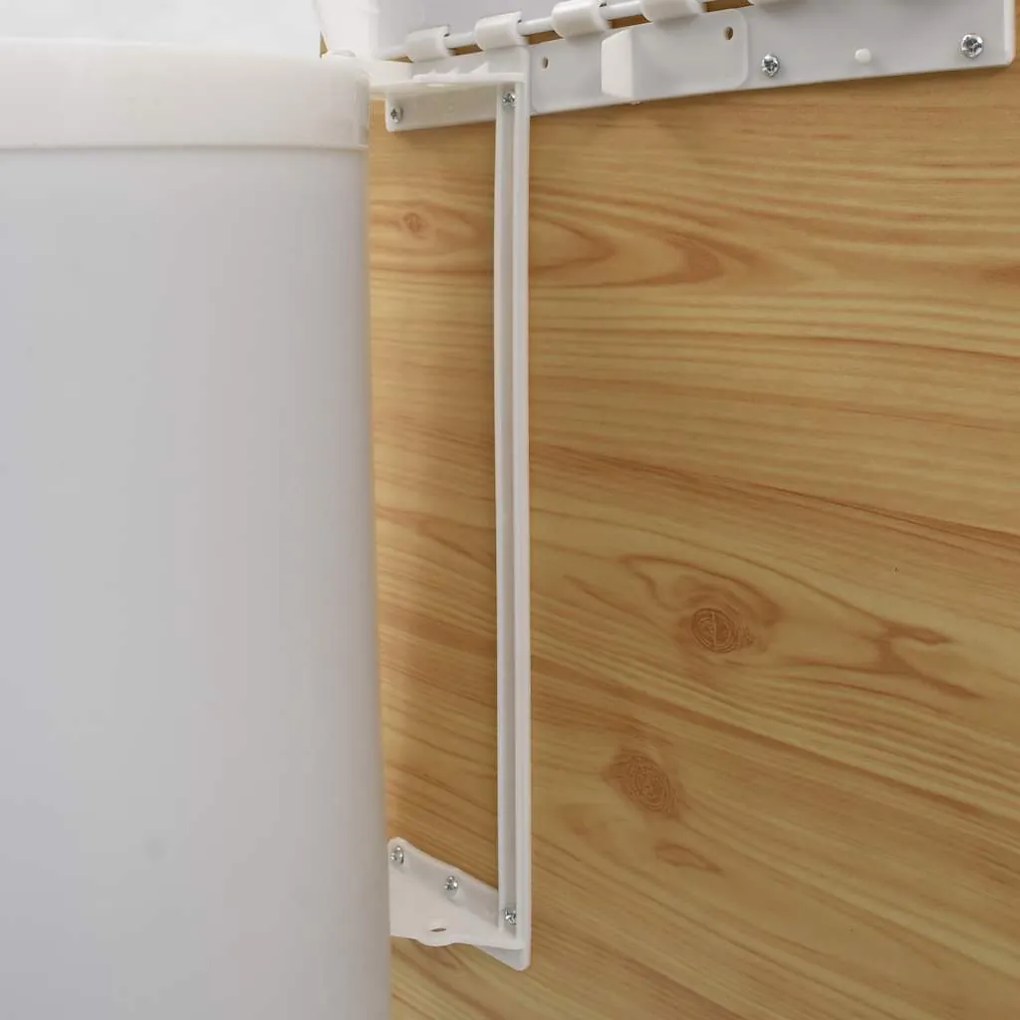 vidaXL Κάδος Απορριμμάτων Ντουλαπιού Κουζίνας 12 Λίτρα Πλαστικός