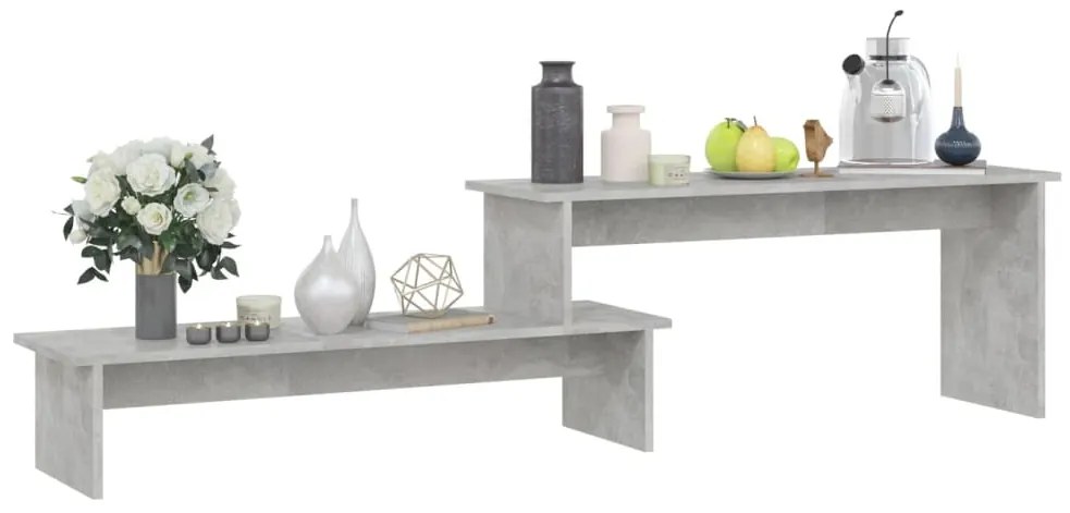 vidaXL Έπιπλο Τηλεόρασης Γκρι Σκυροδέματος 180x30x43 εκ. Μοριοσανίδα