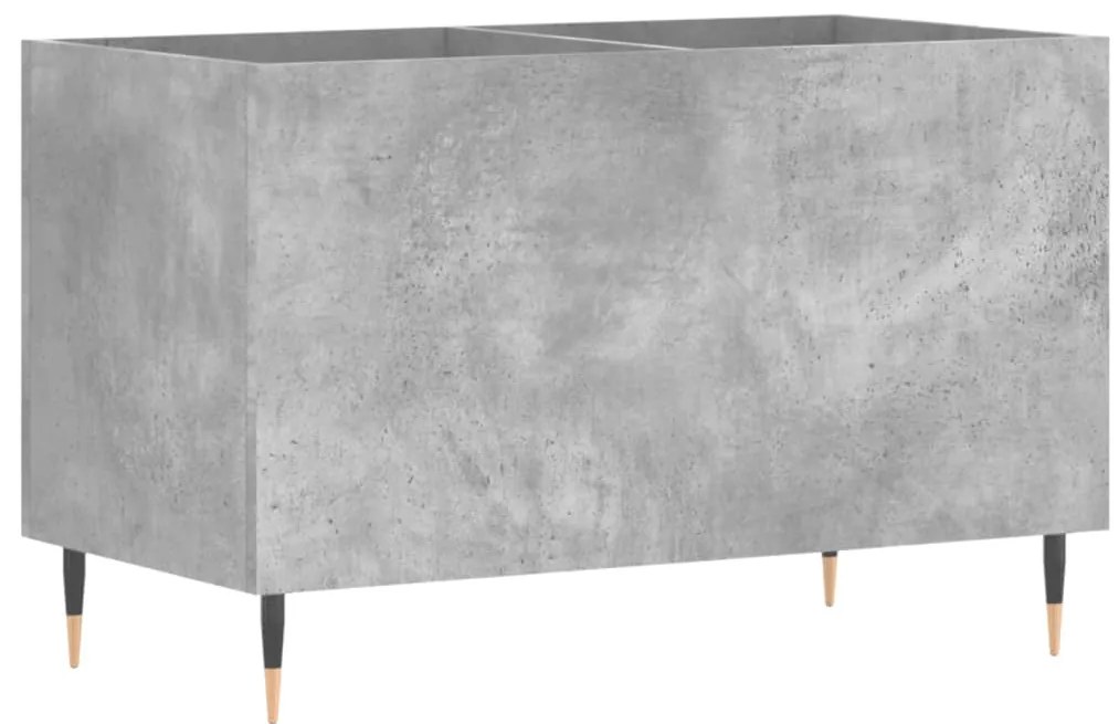 vidaXL Δισκοθήκη Γκρι Σκυροδέματος 74,5x38x48 εκ. Επεξεργασμένο Ξύλο