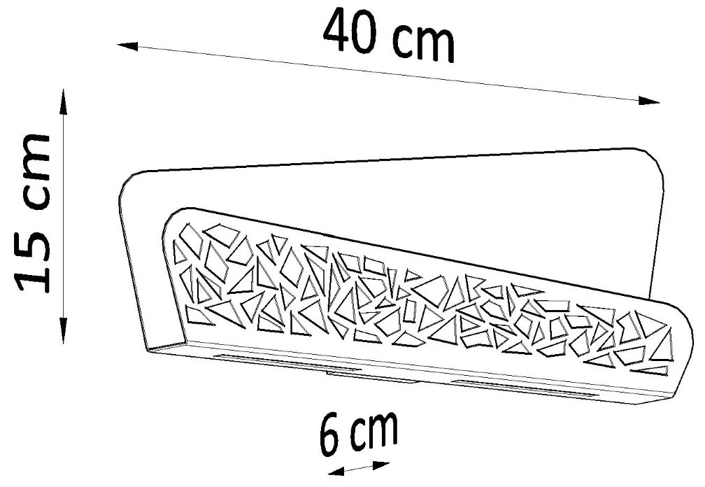 Sollux Φωτιστικό τοίχου Alize 2,Χάλυβας, PVC,2xG9/40w