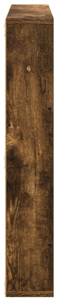 vidaXL Ράφι Περιοδικών με ράφι 2 pcs Καπνιστό Δρύς 60 x 12 x 70 εκ