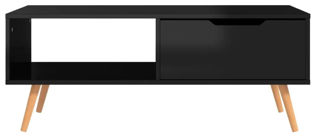 vidaXL Τραπεζάκι Σαλονιού Γυαλιστερό Μαύρο 100x49,5x35 εκ. Μοριοσανίδα