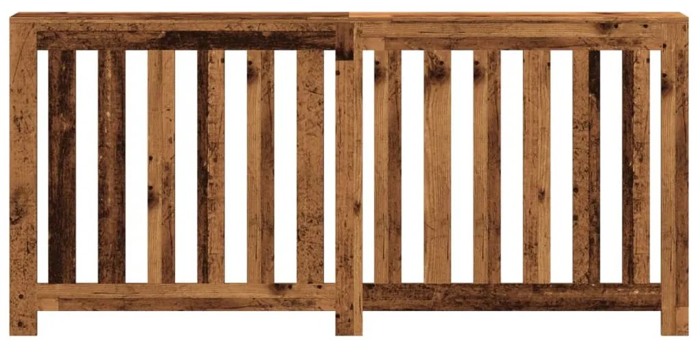 vidaXL Κάλυμμα Καλοριφέρ Όψη Παλαιού Ξύλου 175x20x82 εκ. Επεξ. Ξύλο