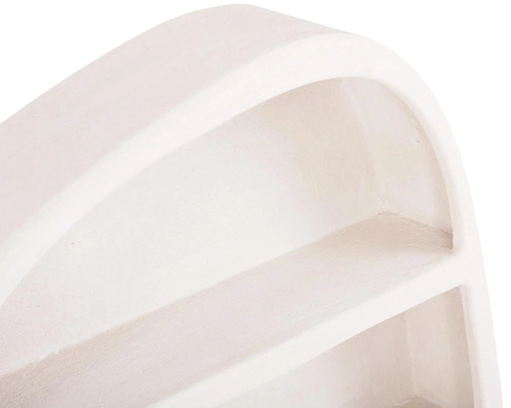 ΡΑΦΙ ΤΟΙΧΟΥ ΣΕΙΡΑ SANTORINI  MDF ΣΕ ΥΠΟΛΕΥΚΟ ΧΡΩΜΑ 95x18x100Υεκ.