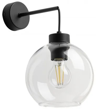 Απλίκα Φωτιστικό Τοίχου 1xE27 Γυαλί Cubus TK Lighting 10245 Διάφανο