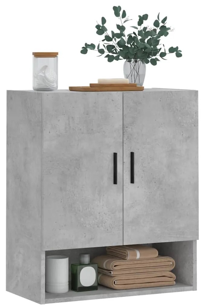 vidaXL Ντουλάπι Τοίχου Γκρι Σκυρ. 60x31x70 εκ. Επεξεργασμένο Ξύλο