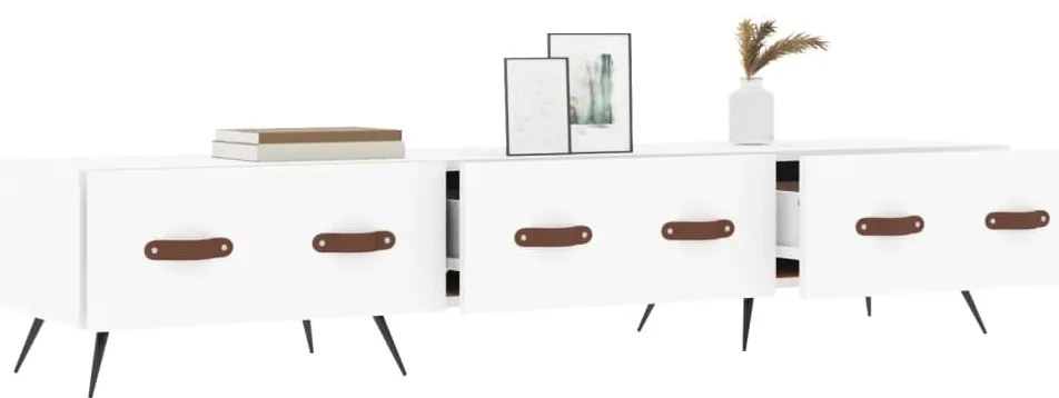 vidaXL Έπιπλο Τηλεόρασης Λευκό 150 x 36 x 30 εκ. Επεξεργασμένο Ξύλο