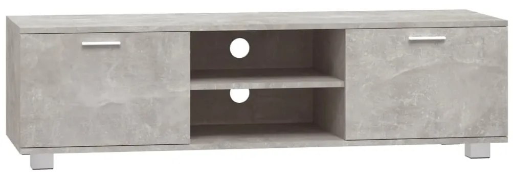 vidaXL Έπιπλο Τηλεόρασης Γκρι Σκυροδέματος 140x40,5x35 εκ. Επεξ. Ξύλο