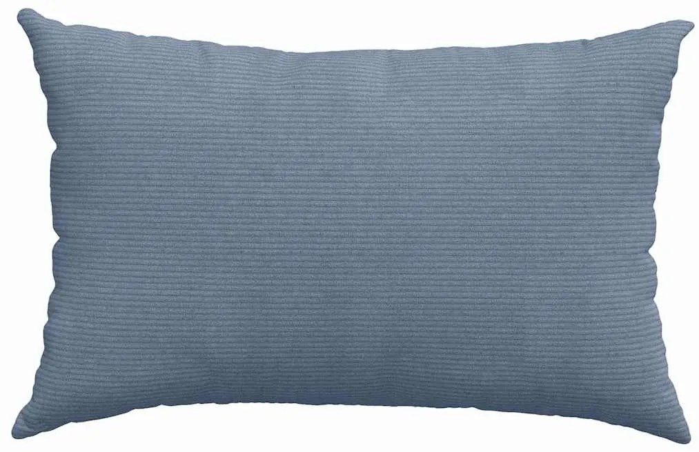 vidaXL Μαξιλάρι Καναπέ 2 pcs Μπλε 60 x 40 cm Υφασμάτινο Κορντουρά