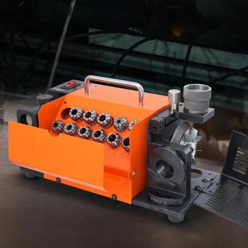 VEVOR Drill Bits Sharpener, MR-13A Bits Grinder Sharpener 3-13mm, 95° to 135° Point Angle Adjustable Drill Bit Re-Sharpener, Portable Sharpening Machine with 11 Collets, CBN &amp; SDC Wheel