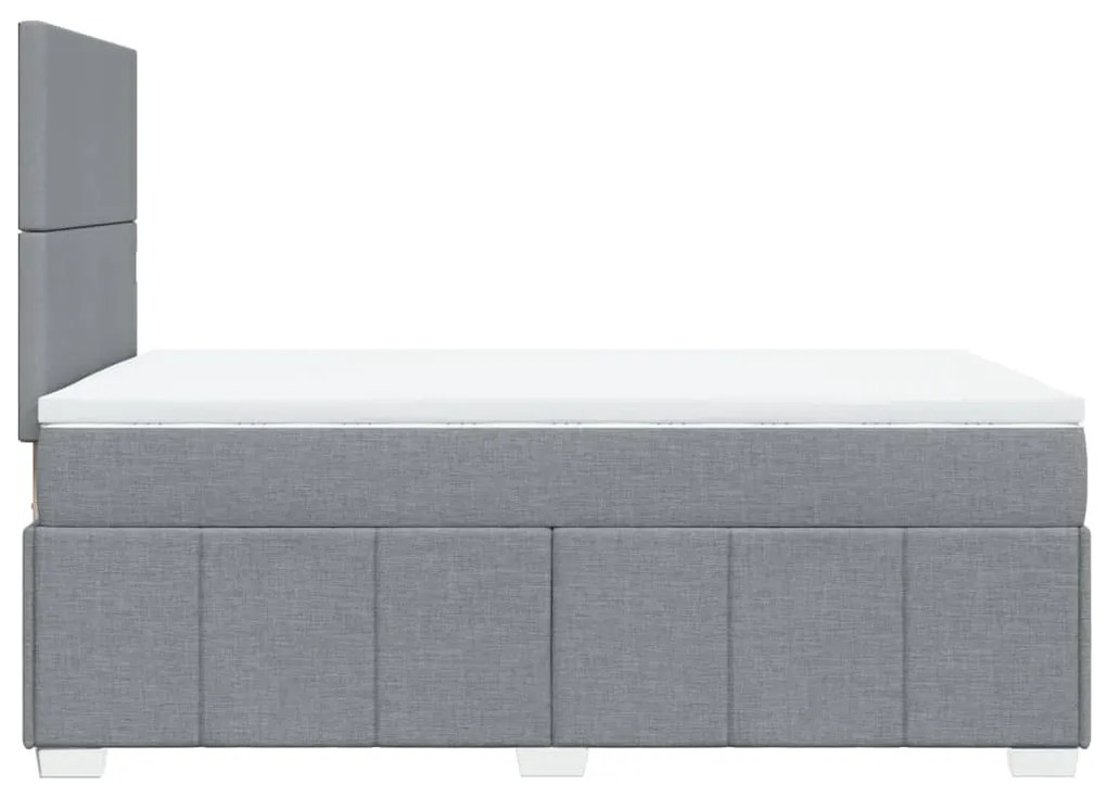 ΚΡΕΒΑΤΙ BOXSPRING ΜΕ ΣΤΡΩΜΑ ΑΝΟΙΧΤΟ ΓΚΡΙ 120X190 ΕΚ. ΥΦΑΣΜΑΤΙΝΟ 3291600