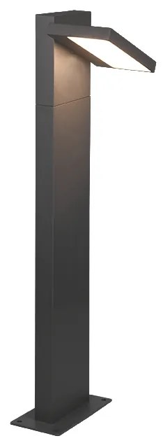 Horton Φωτιστικό Κολωνάκι LED Εξωτερικού Χώρου 8W με Θερμό Λευκό Φως IP54 Μαύρο Trio Lighting 526360142