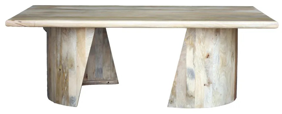 SPIRAL COFFEE TABLE ΦΥΣΙΚΟ 130x70xH45cm - 04-1070