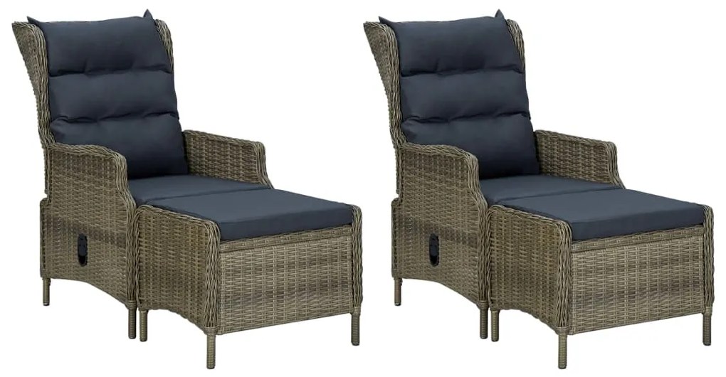 vidaXL Σετ Τραπεζαρίας Κήπου 7 Τεμαχίων Καφέ