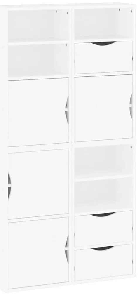 vidaXL Πλαϊνά ντουλάπια 4 τεμ. ODDA 40x24x79 εκ. από Μασίφ Ξύλο Πεύκου