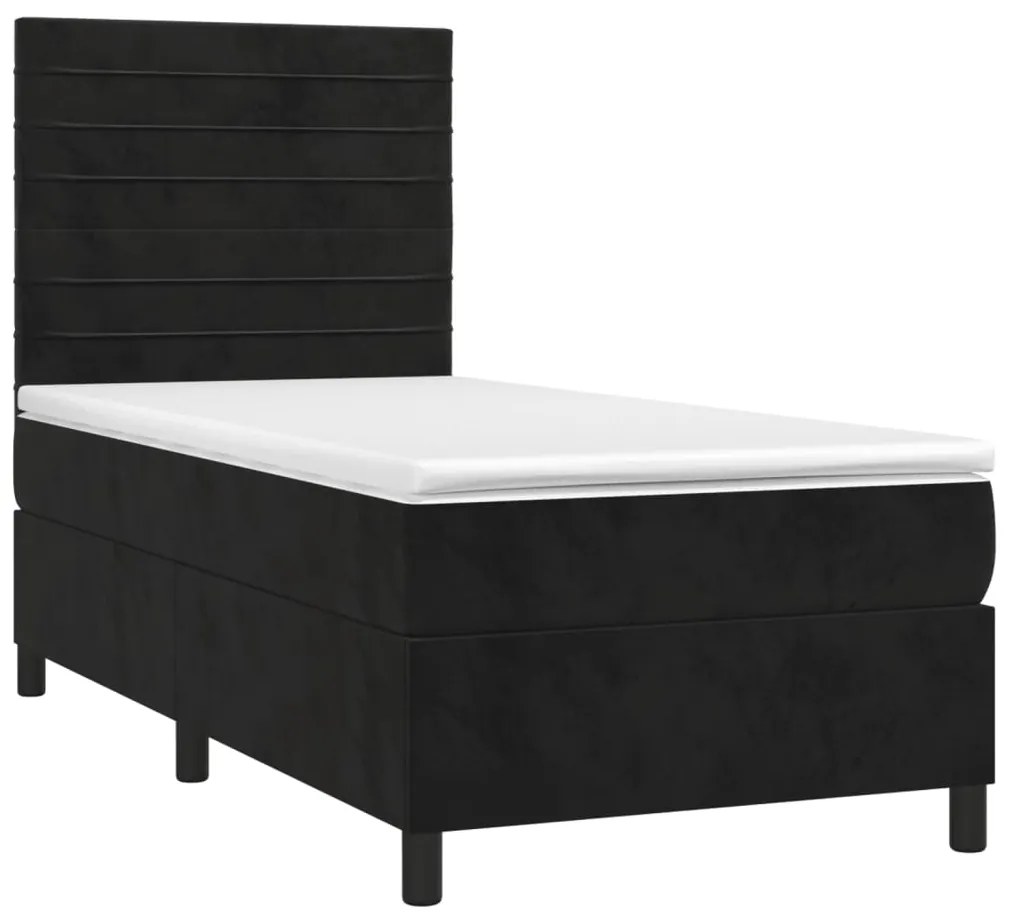 ΚΡΕΒΑΤΙ BOXSPRING ΜΕ ΣΤΡΩΜΑ ΜΑΥΡΟ 90X200 ΕΚ. ΒΕΛΟΥΔΙΝΟ 3143063