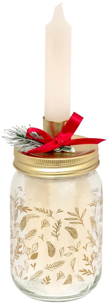 Χριστουγεννιάτικο Κηροπήγιο Με Κεριά (4τμχ) A-S White 208542