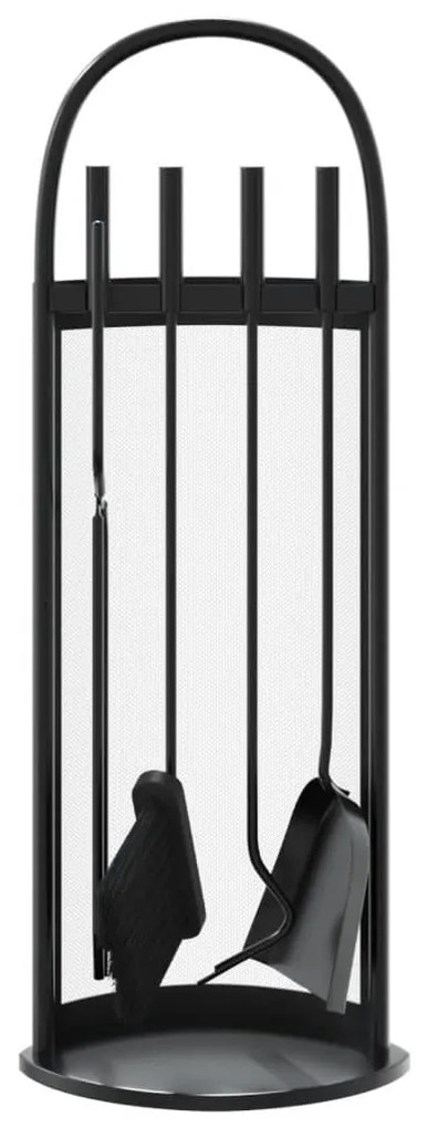 vidaXL Σετ Εργαλείων Τζακιού 5 Τεμαχίων 23x15x66 εκ. Ατσάλινο