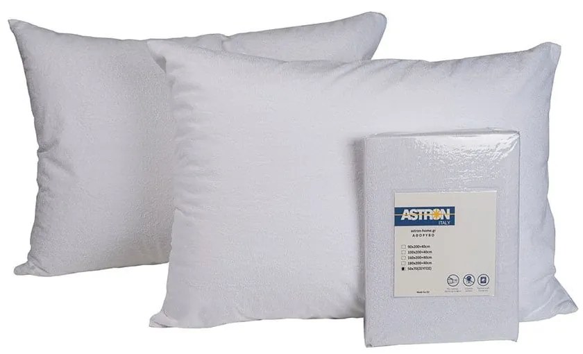 Κάλυμμα Μαξιλαριών Σετ 2 Τεμ. Αδιάβροχο Astron 50Χ70 50x70cm 100% Cotton