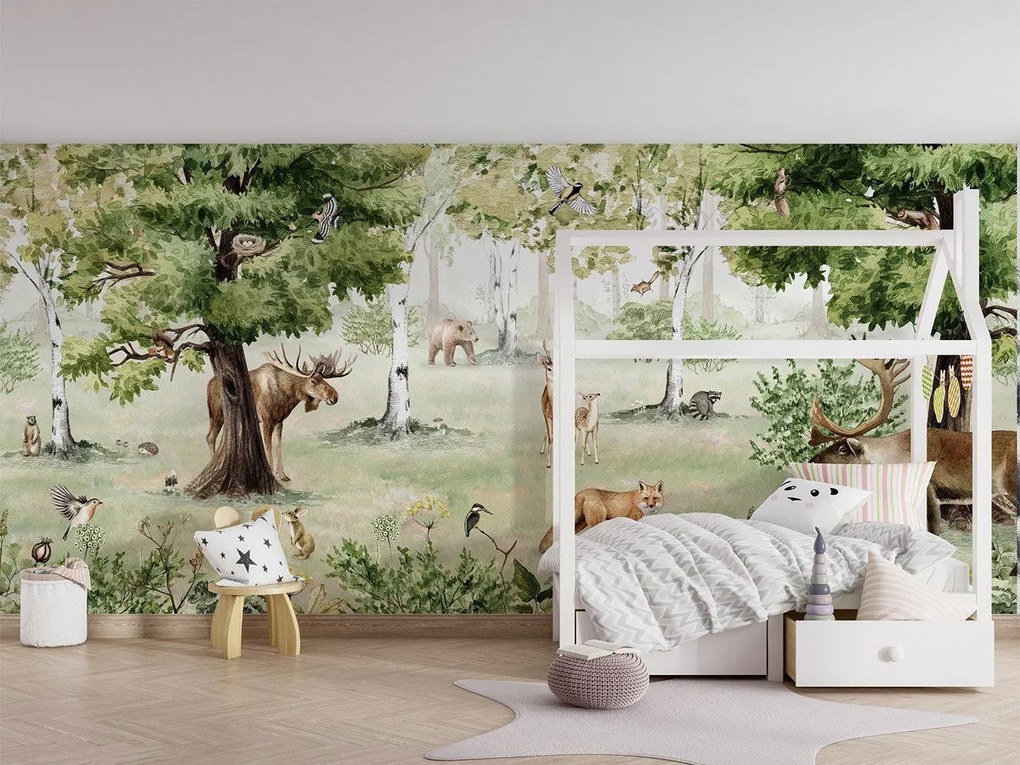 Woodland Wonders Ταπετσαρια Τοιχου Πρασινο Επιθυμητη Διασταση