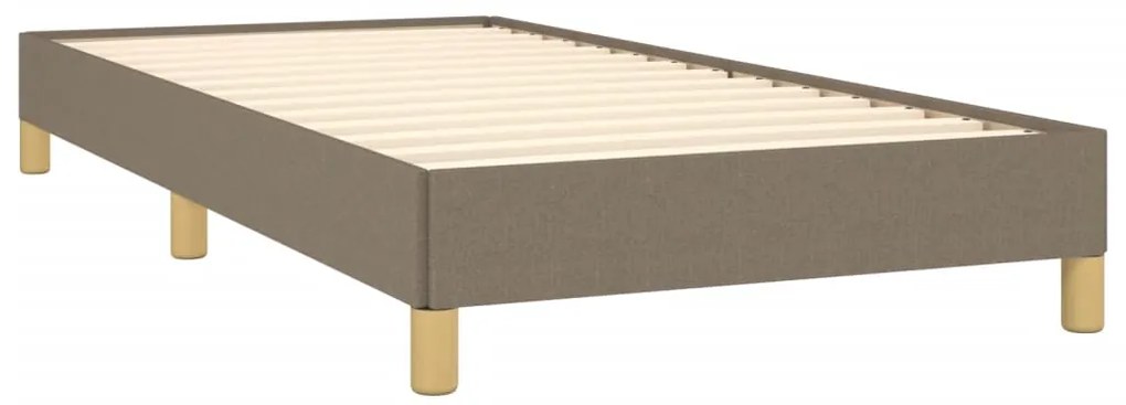 vidaXL Σκελετός Κρεβατιού Χωρίς Στρώμα Taupe 90x200 εκ. Υφασμάτινο