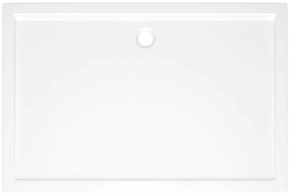 vidaXL Βάση Ντουζιέρας Ορθογώνια Λευκή 80 x 120 εκ. από ABS