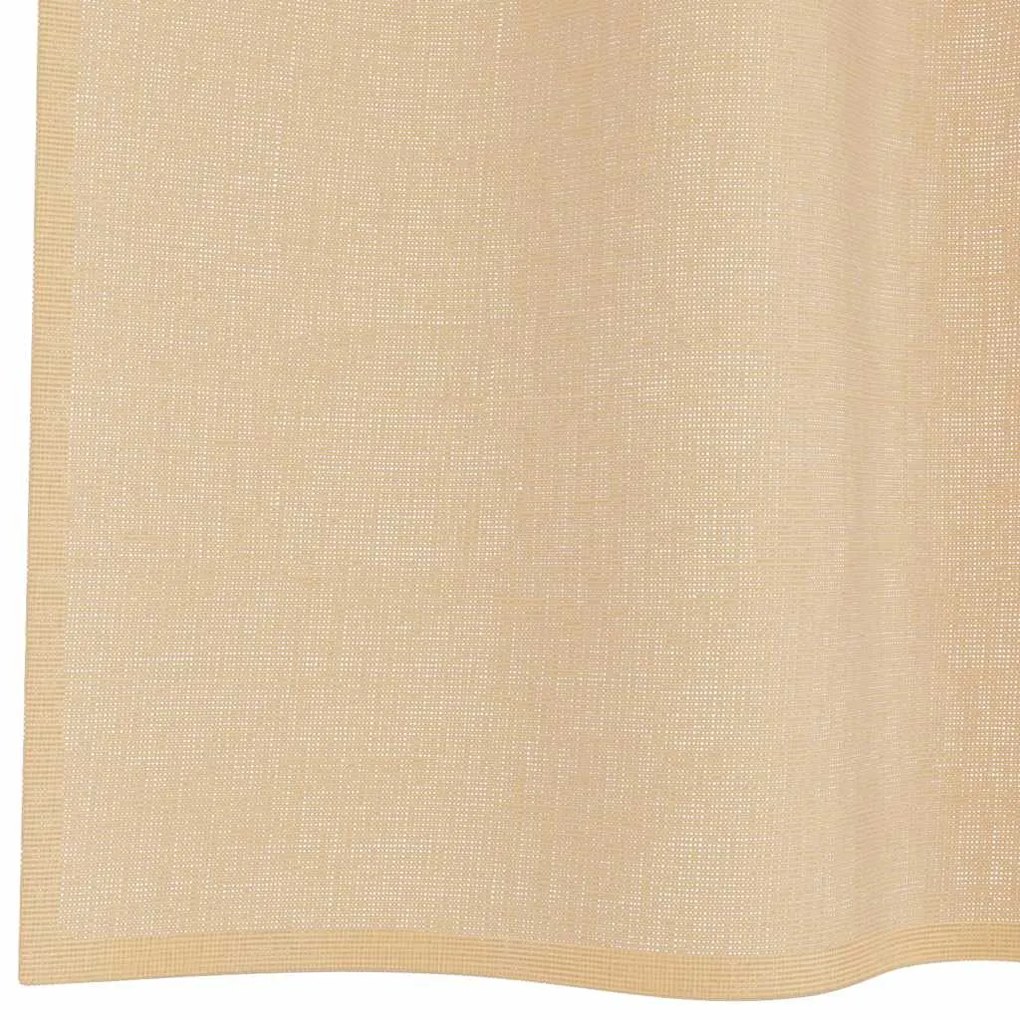 vidaXL Κουρτίνες Voile με βρόχους 2 τεμάχια Άμμος 140x225 cm