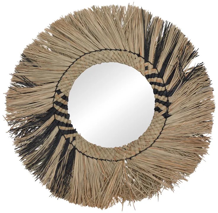 Intrahome Καθρέπτης Cielro intrahome mendong σε φυσική απόχρωση Φ42x6εκ | SKU: INTRAPA-448111152