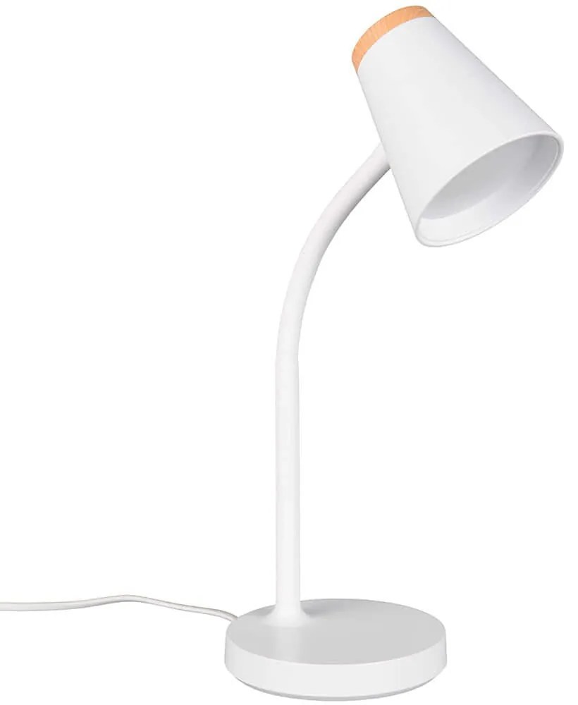 Φωτιστικό Επιτραπέζιο Pongo R55831101 13x36cm 1xLed 500lm 4,5W 3000K White RL Lighting