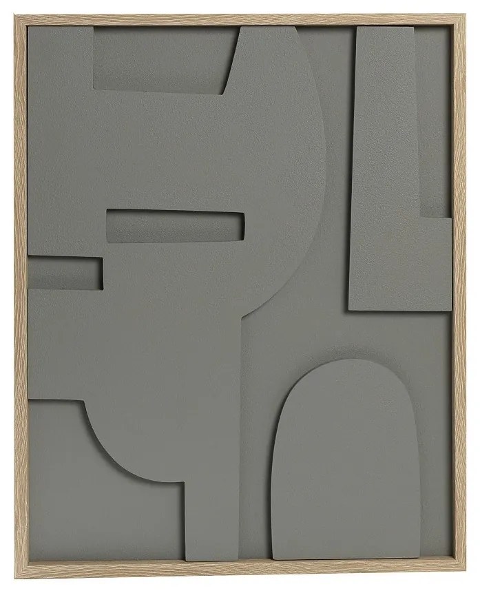 ΠΙΝΑΚΑΣ ΣΕ 3D ΚΑΜΒΑ ΓΚΡΙ PVC/MDF 50Χ40ΕΚ - ESPIEL - FAL110