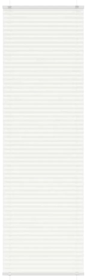 vidaXL Πλισέ περσίδα Λευκό 65x200 cm Πλάτος υφάσματος 64,4 cm