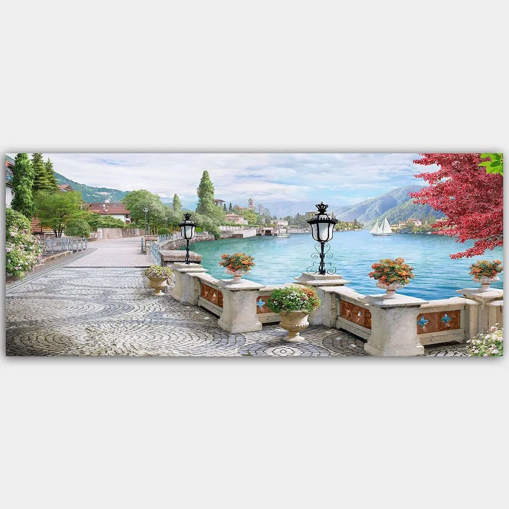 Πίνακας Καμβάς 451ERN1289 120x50cm Multi Wallity Horizontal Ξύλο, Καμβάς