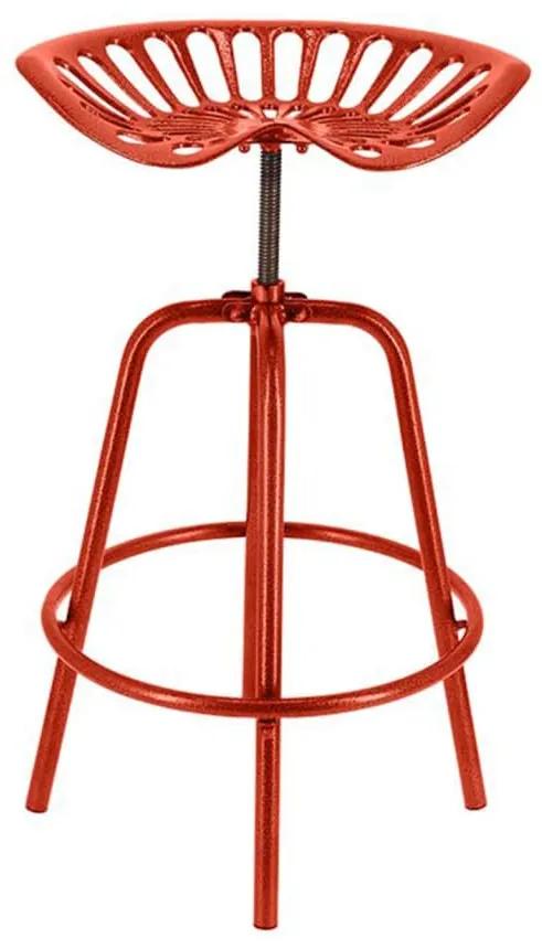 Esschert Design Καρέκλα Μπαρ με Όψη Τρακτέρ Κόκκινη