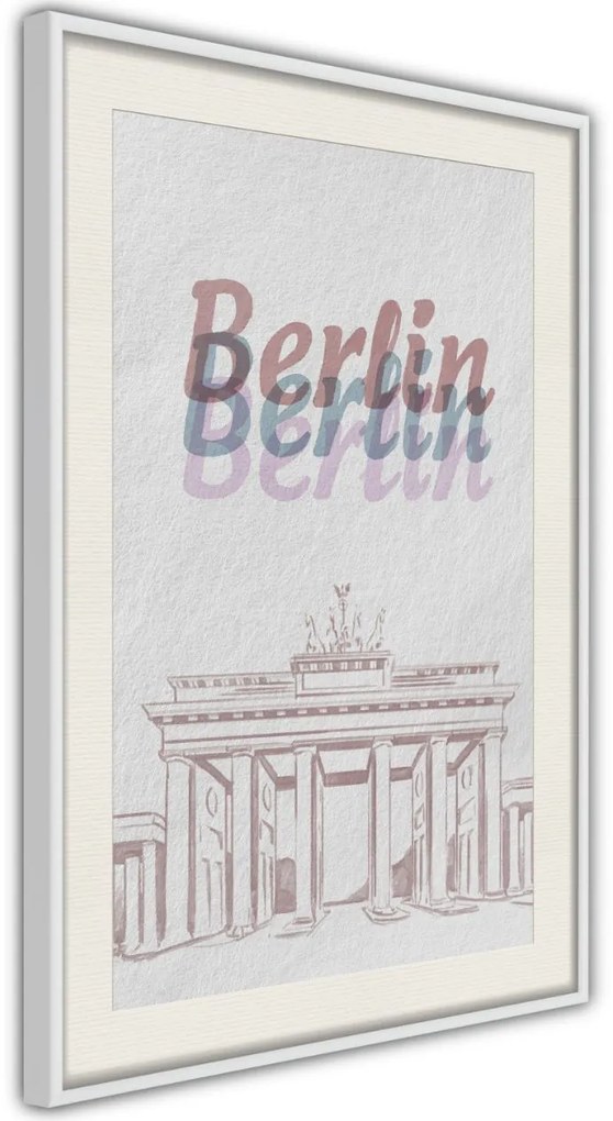 Αφίσα - Pastel Berlin - 20x30 - Χρυσό - Χωρίς πασπαρτού