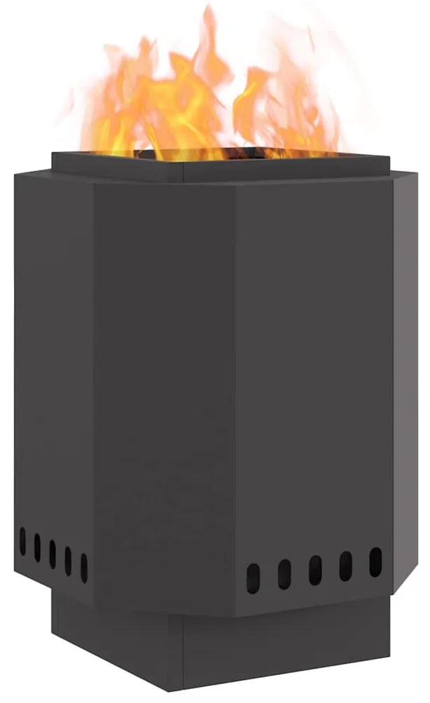 vidaXL Σόμπα Φωτιάς Χωρίς Καπνό Μαύρο 38 x 38 x 51 cm Ατσάλι