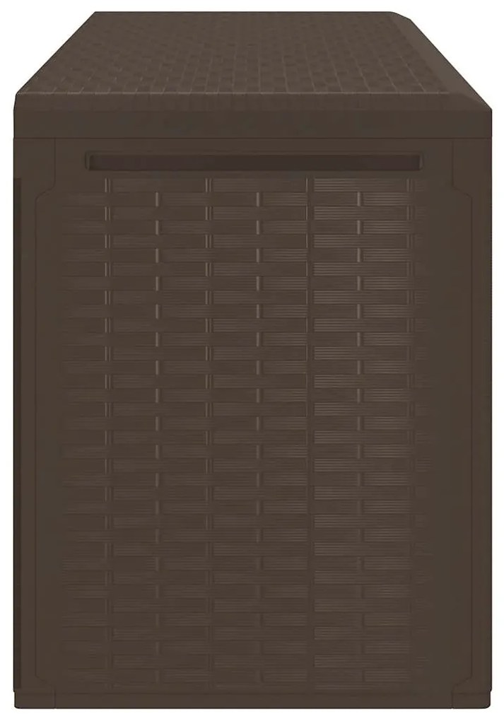 vidaXL Μπαούλο Αποθήκευσης Κήπου Καφέ 114 x 47 x 60 εκ.