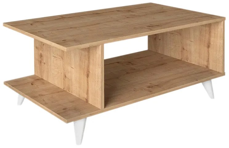 Τραπεζάκι σαλονιού Titus Megapap χρώμα sapphire oak 100x60x45εκ.