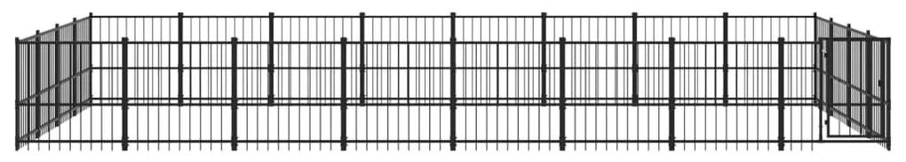 Κλουβί Σκύλου Εξωτερικού Χώρου 30,11 μ² από Ατσάλι - Μαύρο