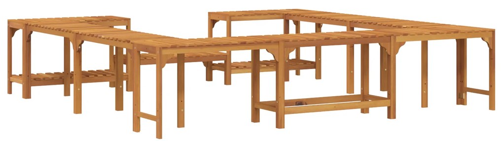 vidaXL Περίβλημα Τζακούζι Καφέ 250 x 250 cm Μασίφ ξύλο ακακίας