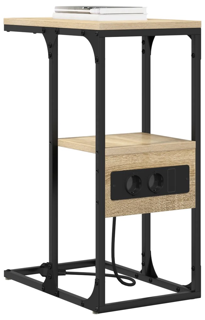 vidaXL Κομοδίνο Sonoma Δρυς 41.5 x 26 x 60.5 εκ Επεξεργασμένο ξύλο
