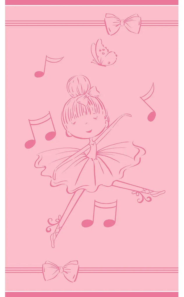 Παιδική Πετσέτα Θαλάσσης (70x120) Melinen Dancing Pink